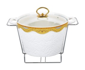 Vicenza Penghangat Makanan Bulat - Padi B919